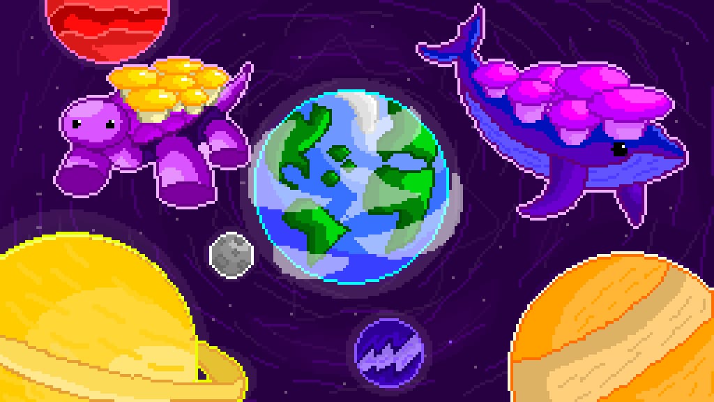 wallpaper pixel galaxy
